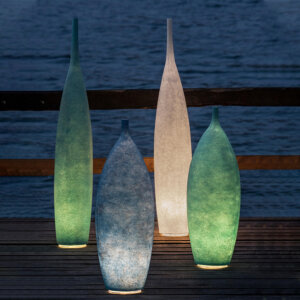 H92-142cm LED Colourful Vase Floor Light
