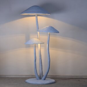 Large Mushroom Sculpture Standing Floor Lamp