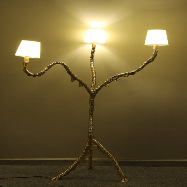 H150-220cm Art Tree Branch Metal Floor Lamp - Image 2