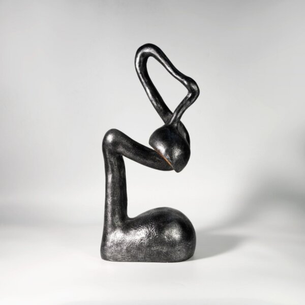 Heart Resin E27 Black Floor Lamp - Image 2