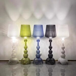 H165cm White Black Green Blue Transparent Floor Lamp