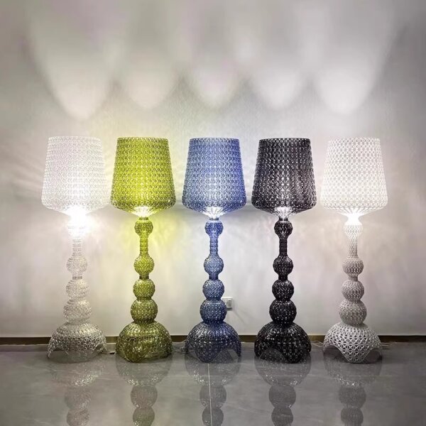 H165cm White Black Green Blue Transparent Floor Lamp