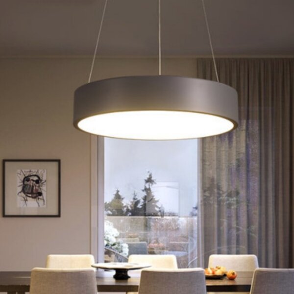 Iron Aluminum PVC Black Pendant Lamp - Image 2