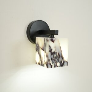 Edge 85mm Cube Marble Wall Lamp