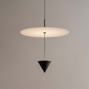 D40cm Suspension Linear Black LED Pendant Lamp