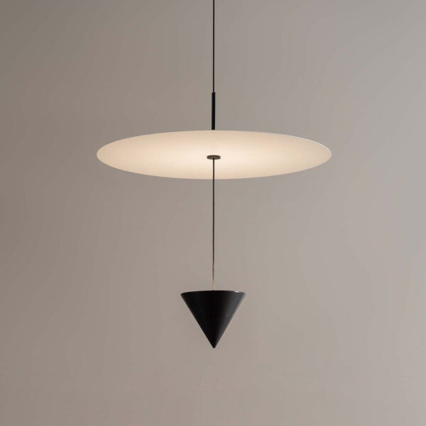 D40cm Suspension Linear Black LED Pendant Lamp