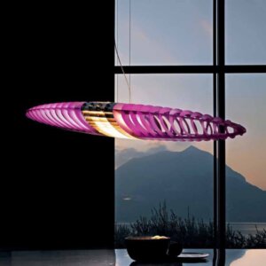 H30cm Spacecraft Colorful Pendant Lamp