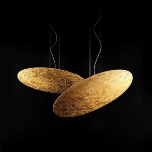 D30/40/80/120CM UFO Iron Gold Pendant Light