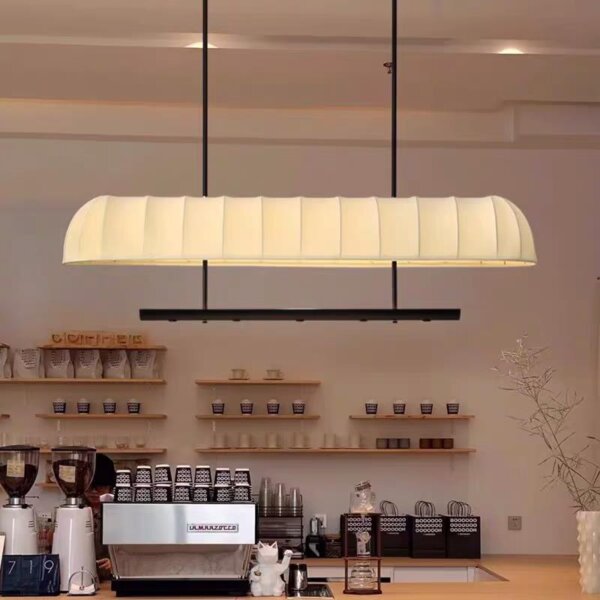 D80/120/200CM Fabric Silk Large Pendant Light