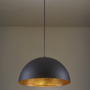 White Black One Bulb Pendant Lamp