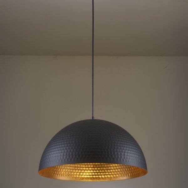White Black One Bulb Pendant Lamp