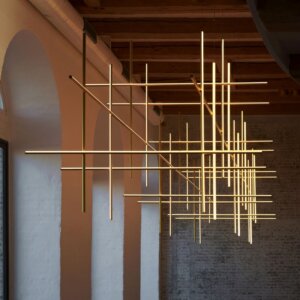 H81cm Linear Aluminum Pendant Lamp