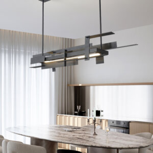 H21.5CM Black Net Red Hardware Pendant Light