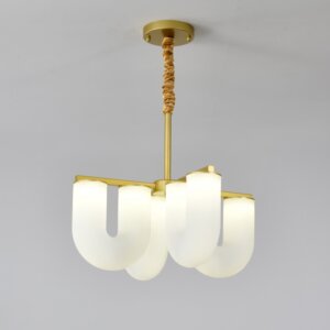 Gold LED U-Shaped Design Pendant Lamp