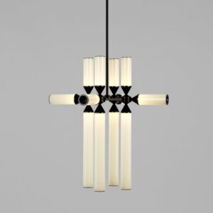Aluminum Cylinder Glass Pendant Lamp