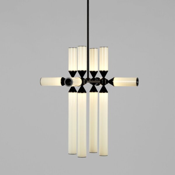 Aluminum Cylinder Glass Pendant Lamp