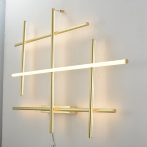 Golden Simple Linear LED Wall Light
