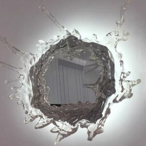 D48/68/90cm Irregular Art Water drop Resin Glass Wall Light