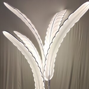 Giant Banana Tree White Floor Lamp