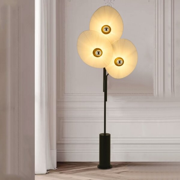 H180CM Yellow Red Blue Flower Floor Light