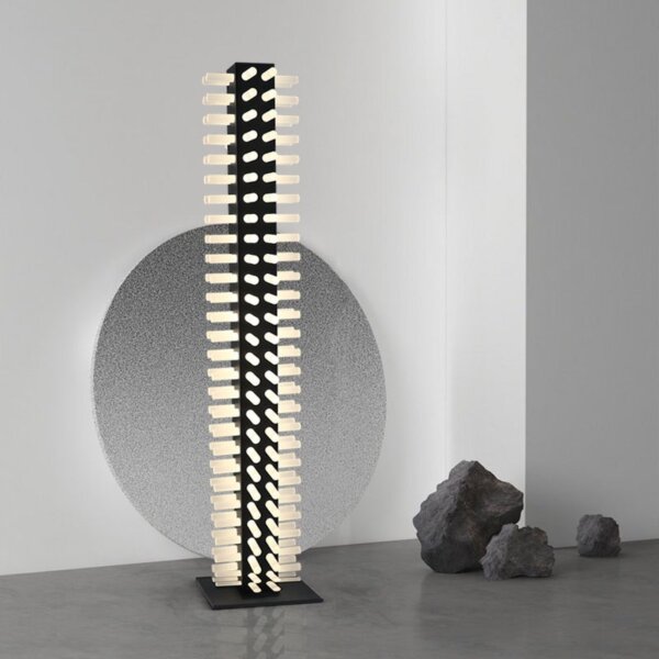 H175CM Pillar Iron Acrylic LED Floor Lamp