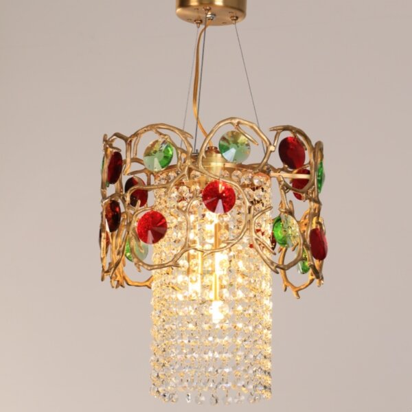H35cm Copper Crystal Chandelier