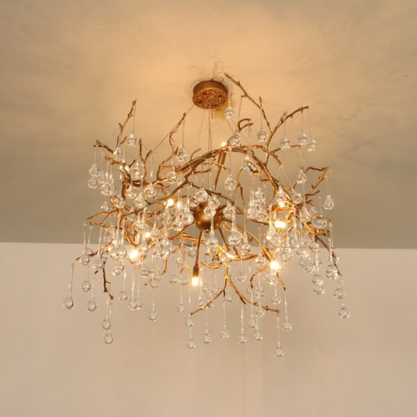 Branch TearDrop Chandelier Copper - 图片 5