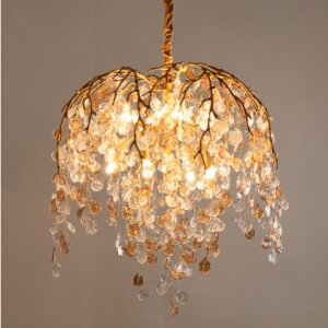 H100CM Glass Chain LED Chandelier