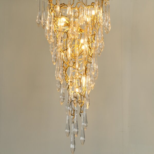 H180CM Crystal Tree Branch Chandelier - 图片 2