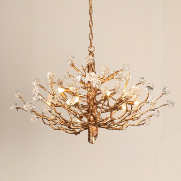 All-Copper Chandelier LED Glass Branch - 图片 2