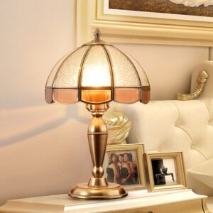H48cm Copper Glass E27/E26 Table Light