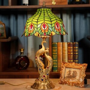 Pastoral Copper Art LED Table Lamp