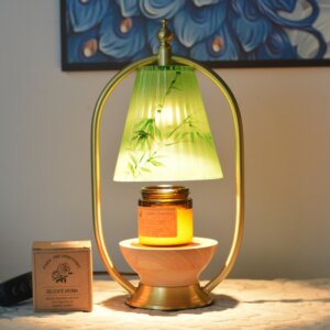 Dimmable Glass Candle Warmer Table Light
