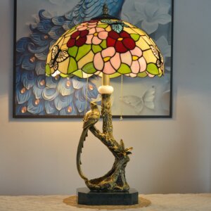European Retro Grape Copper Glass Table Light