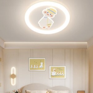 D50CM Cute Duck Round Smart LED Ceiling Lamp