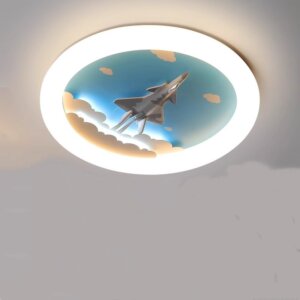 Cartoon Rocket LED Silicone Ceiling Lamp