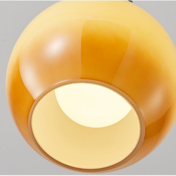 Golden LED Bedside Iron Glass Wall Lamp - Image 5