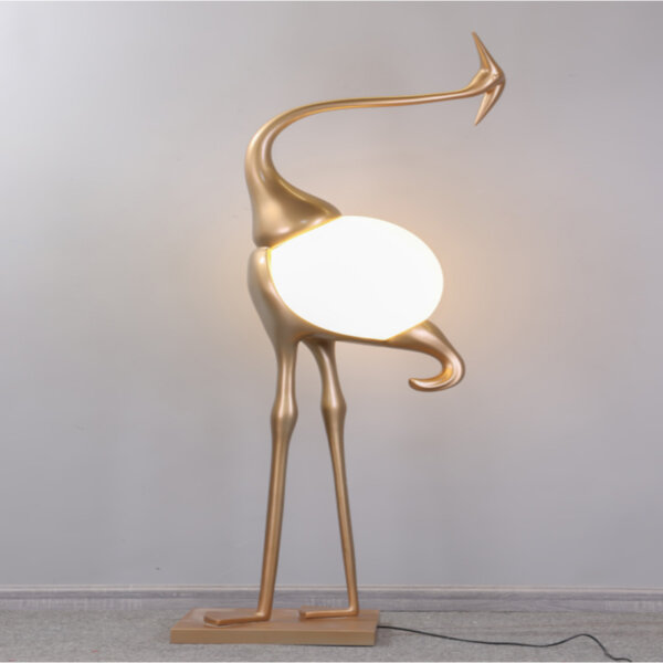 Golden Art Sculpture LED Floor Light - Image 3