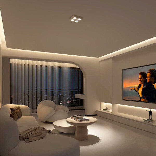 Ultra-Thin12/24/36/48W Smart Surface Mounted LED Spotlight - Image 2