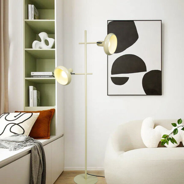 E27/E26 Cream H151cm Iron Floor Light - Image 3