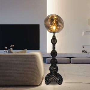 Grey Lava H146-155cm Hardware Floor Light