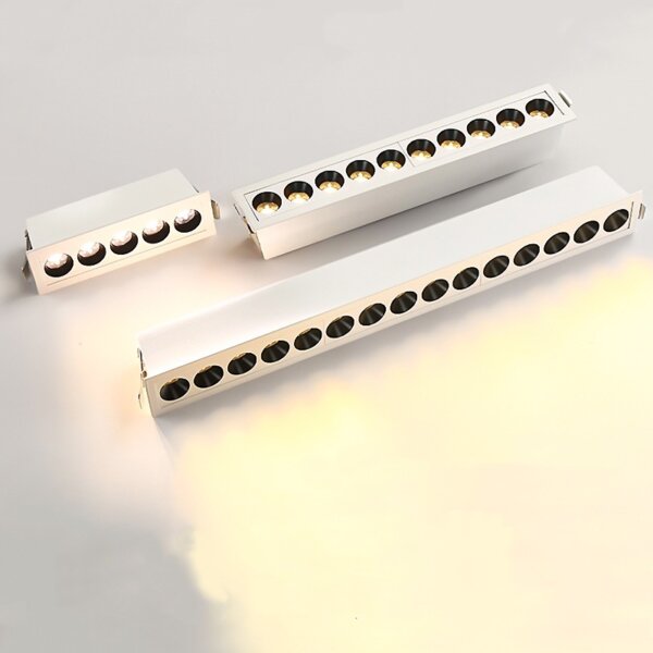 10/20/30W Recessed Dimmable Linear LED Grill Spotlight - Image 2