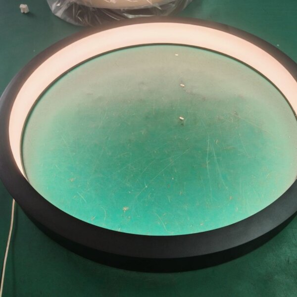 Black White Aluminum PC LED Pendant Light - Image 3