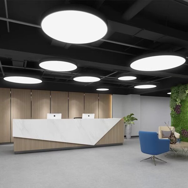 Iron Aluminum PVC Black Pendant Lamp - Image 3