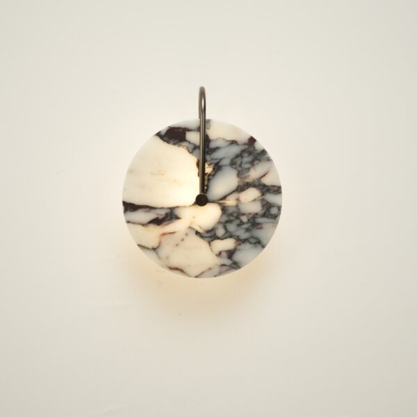 D25CM Marble Decorative Round Wall Lamp - Image 2