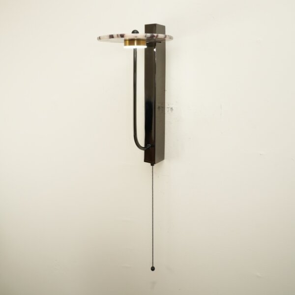 Black Linear Natural Stone Wall Light - Image 2