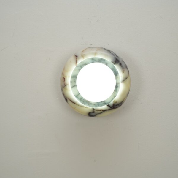 D15cm G9 Round Marble Wall Lamp - Image 2