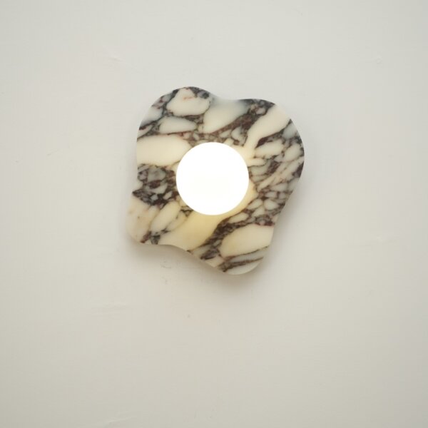 H29cm Irregular Marble LED Wall Lamp - Image 2