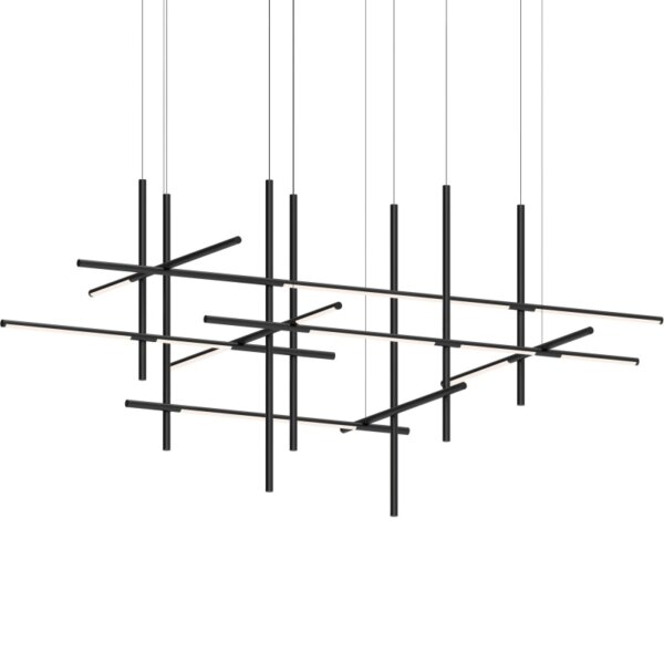 H80CM Linear LED Pendant Light - 图片 2