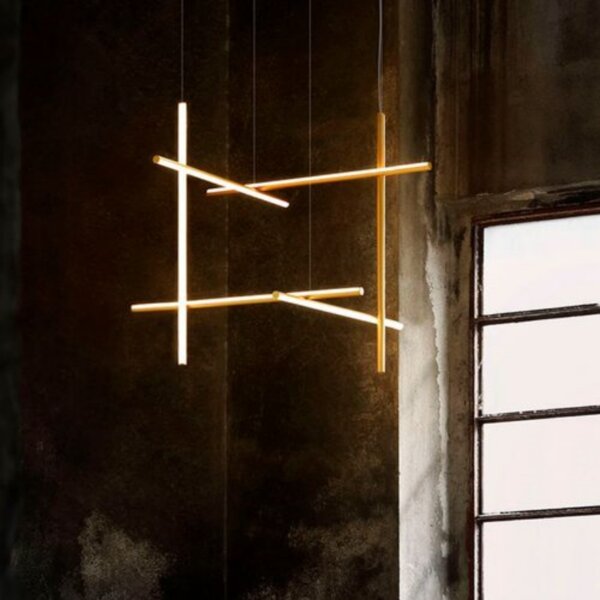 H81cm Linear Aluminum Pendant Lamp - 图片 2